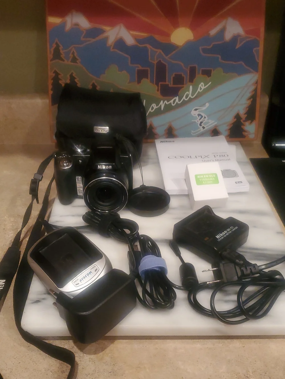Nikon COOLPIX P80 Black Compact Digital Camera with Accessories